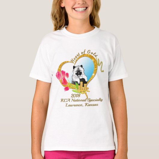Kleine meisjes 2018 KCA Nationaal Logo T-shirt (Voorkant)