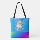 Kleine Meisjes Ballet Dancer Canvas tas (Achterkant)