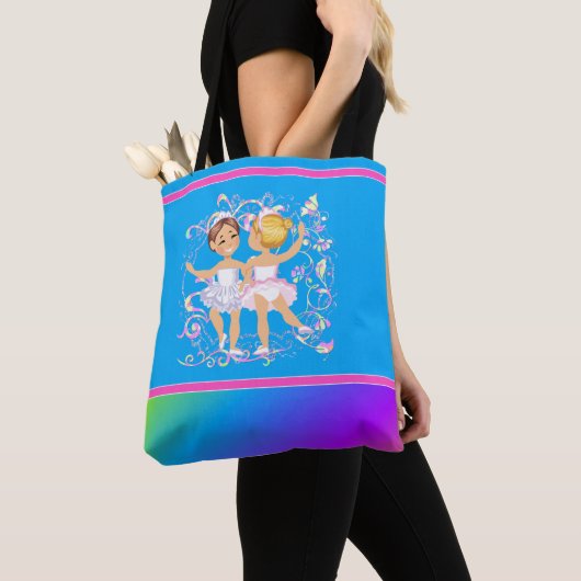 Kleine Meisjes Ballet Dancer Canvas tas (Dichtbij)