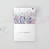 Kleine Meisje's Bling Magische Verjaardag Kaart (Binnen)