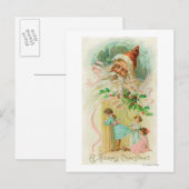 Kleine meisjes die door de slaapkamer ronddraaien briefkaart (Voorkant / Achterkant)