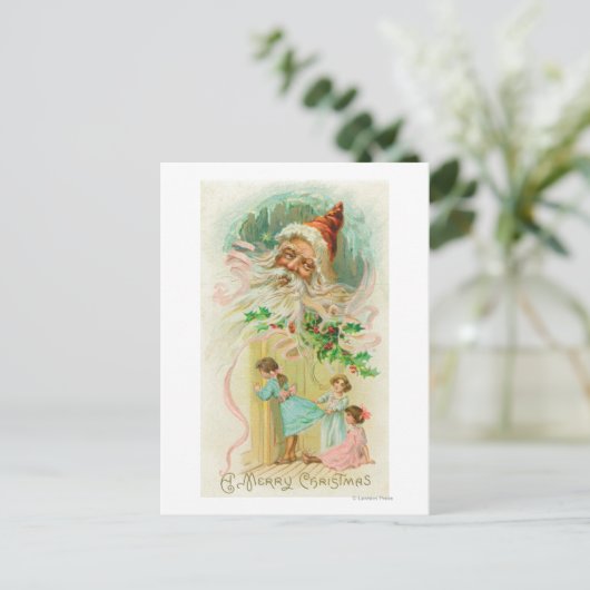 Kleine meisjes die door de slaapkamer ronddraaien briefkaart (Staand voorkant)