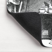 Kleine meisjes die thuis etsen muismat (Hoek)