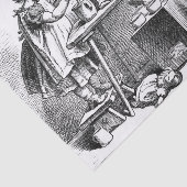 Kleine meisjes die thuis etsen tissuepapier (Detail)