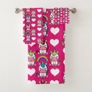 Kleine Meisjes Eenhoorn Pony Bad Handdoek