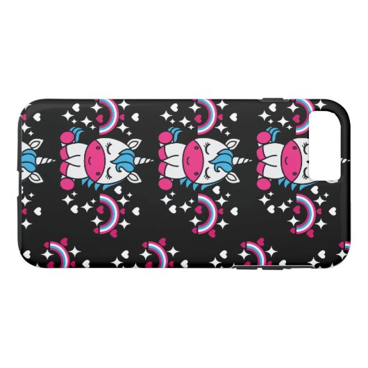 Kleine Meisjes Eenhoorn Pony Case-Mate iPhone Case (Achterkant (Horizontaal))