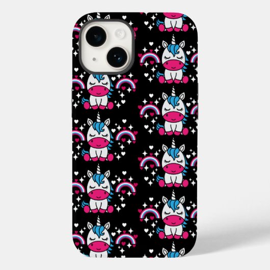 Kleine Meisjes Eenhoorn Pony Case-Mate iPhone Case (Achterkant)