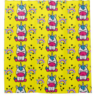 Kleine Meisjes Eenhoorn Pony Douchegordijn