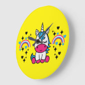 Kleine Meisjes Eenhoorn Pony Grote Klok (Hoek)