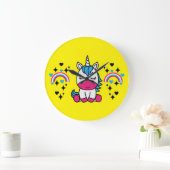 Kleine Meisjes Eenhoorn Pony Grote Klok (Huis)