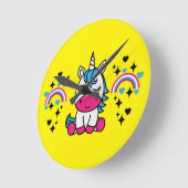 Kleine Meisjes Eenhoorn Pony Ronde Klok (Hoek)