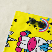 Kleine Meisjes Eenhoorn Pony Strandlaken (In situ)