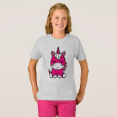 Kleine Meisjes Eenhoorn Pony T-shirt (Voorkant volledig)