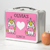 Kleine meisjes Eenhoorn Terug naar school (In situ)