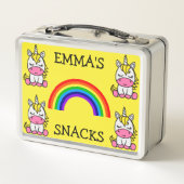 Kleine meisjes Eenhoorn Terug naar school (Achterkant)