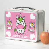 Kleine meisjes Eenhoorn Terug naar school (In situ)