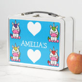 Kleine meisjes Eenhoorn Terug naar school (In situ)