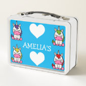 Kleine meisjes Eenhoorn Terug naar school (Achterkant)