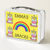 Kleine meisjes Eenhoorn Terug naar school (Achterkant)