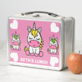 Kleine meisjes Eenhoorn Terug naar school (In situ)