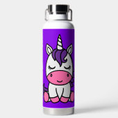 Kleine meisjes Eenhoorn Terug naar school Waterfles (Achterkant)