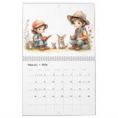 Kleine meisjes en hun harige vrienden 12 maanden 2 kalender (Feb 2026)