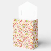 Kleine meisjes en Springtime Flowers Tent Favor Bo Bedankdoosjes (Geopend)