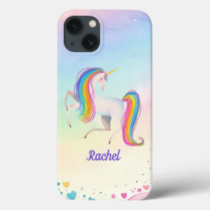 Kleine Meisjes Kleurrijke Fantasy Eenhoorn Case-Mate iPhone Case
