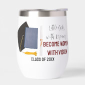 Kleine Meisjes Met Dromen Thermische Wijn Tumbler (Links)