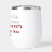 Kleine Meisjes Met Dromen Thermische Wijn Tumbler (Achterkant)