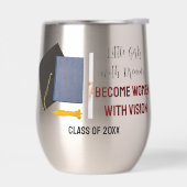 Kleine Meisjes Met Dromen Thermische Wijn Tumbler (Links)