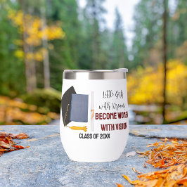 Kleine Meisjes Met Dromen Thermische Wijn Tumbler