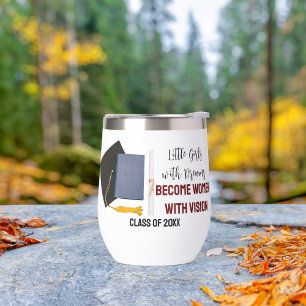 Kleine Meisjes Met Dromen Thermische Wijn Tumbler