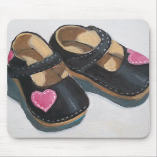KLEINE MEISJES MET HARTEN, originele kunst Muismat