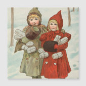  kleine meisjes met pakketten (Voorkant)