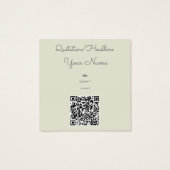  kleine meisjes met pakketten vierkante visitekaartjes (Achterkant)