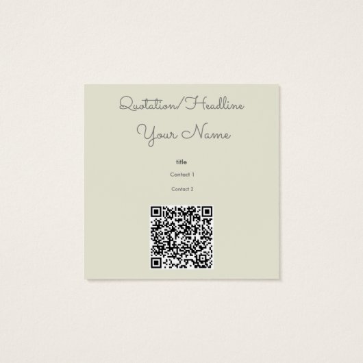  kleine meisjes met pakketten vierkante visitekaartjes (Achterkant)