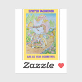 Kleine Meisjes Paas Sticker