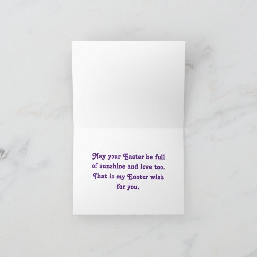  kleine meisjes paasvakantie Kaart (Binnen)