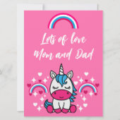 Kleine Meisjes Roze Eenhoorn Get Well (Achterkant)