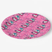 Kleine Meisjes Roze Regenboog Eenhoorn Papieren Bordje (Gekanteld)