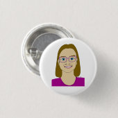 kleine meisjesknop ronde button 3,2 cm (Voorkant /achterkant)