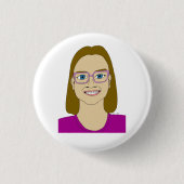 kleine meisjesknop ronde button 3,2 cm (Voorkant)