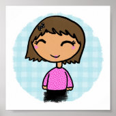 Kleine meisjesprint poster (Voorkant)