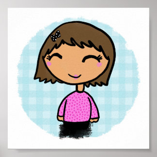 Kleine meisjesprint poster