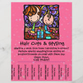 Kleine meisjesstylist die thuis werkt! ROZE Flyer (Voorkant)