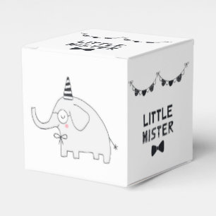 Kleine meneer   Elephant van de partij Baby   Bedankdoosjes