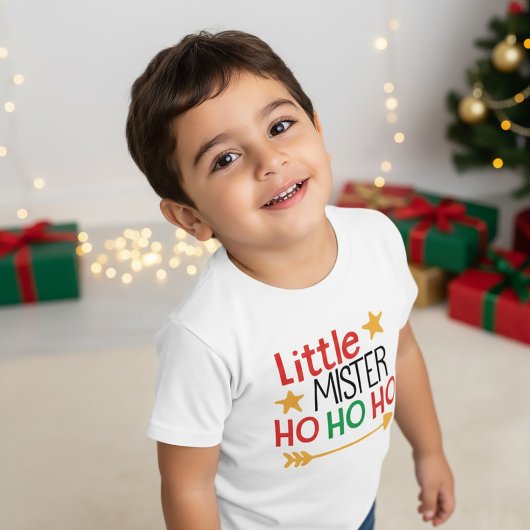 Kleine meneer Ho Ho Ho Kerstmis T-shirt