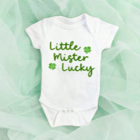 Kleine meneer Lucky St Patrick's Day Green Clover