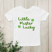 Kleine meneer Lucky St Patrick's Day Green Kind T-shirt